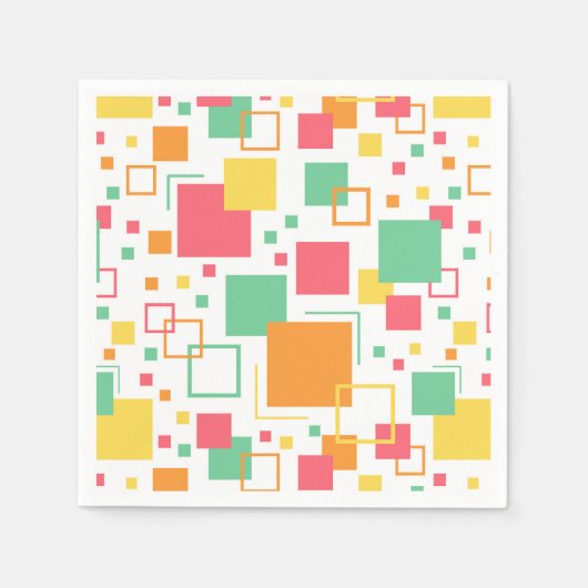 Retro Mod Citrus Servet (Voorkant)