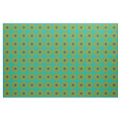 Retro Mod Floral Pattern Stof (Yard (91,4 cm))