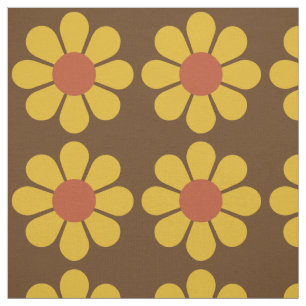 Retro  Mod Floral Pattern Stof