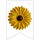 Retro MOD Flowers Spring Summer Garden Weddenschap Vlaggetjes (Eerste vlag)