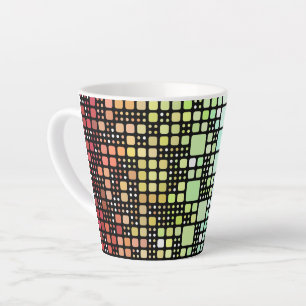 Retro Mod Geometrische Groovy Funky Neurogender Pr Latte Mok