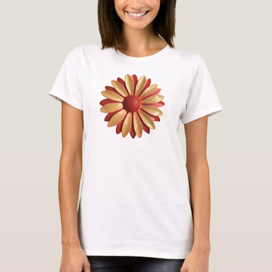 Retro MOD Hippie Daisy Flower - Trendy Mode T-shirt (Voorkant)