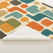 Retro Mod Mozaïek Fleece Deken (3/4)