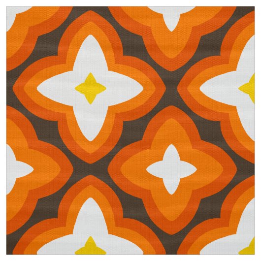 Retro mod pattern fabric stof (Swatch)
