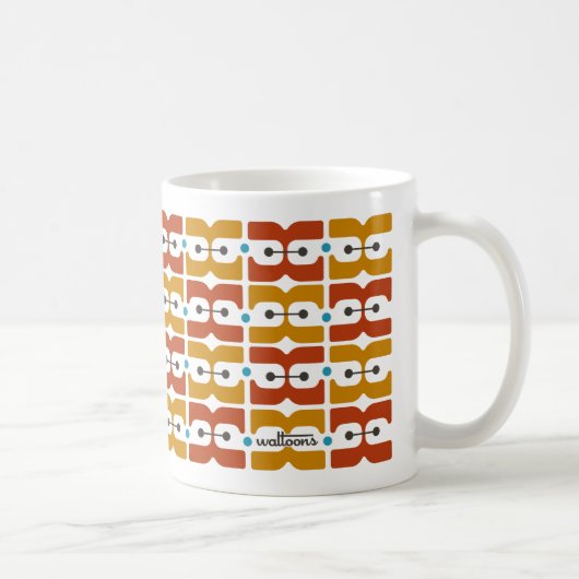 Retro Mod Pattern Mok (Rechts)