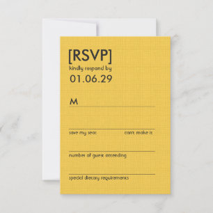 Retro Mod Perfect Stoel Pair Eames Wedding RSVP Kaartje