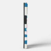 Retro Mod Roze Blauw Checkerboard Abstract Case-Mate iPhone Case (Achterkant / Rechts)