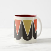 Retro Mod Ski Graphic Mug Brown Jaune Orange (Devant droit)