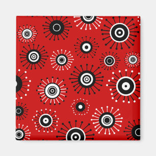Retro Mod Starburst Magneet
