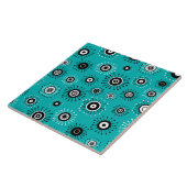 Retro Mod Starburst Tegeltje (Zijkant)