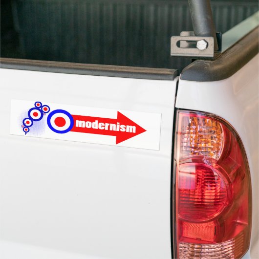 Retro Mod Target Art Bumpersticker (Op Truck)