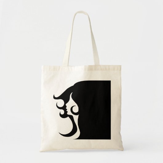 Retro Mod Vrouw Tote Bag (Voorkant)