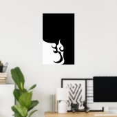 Retro Mod Woman Poster (Thuiskantoor)