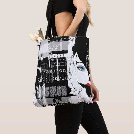 Retro Mode All-Over-Print Canvas tas (Dichtbij)