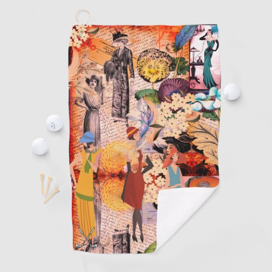 Retro Mode Dames Gepersonaliseerde Golfhanddoek (Insitu)