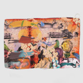 Retro Mode Dames Gepersonaliseerde Golfhanddoek (Horizontaal)