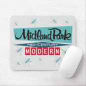 Retro Modern 1958 Mousepad Muismat (Met muis)