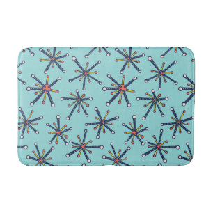 Retro Modern Abstract biologiepatroon Badmat