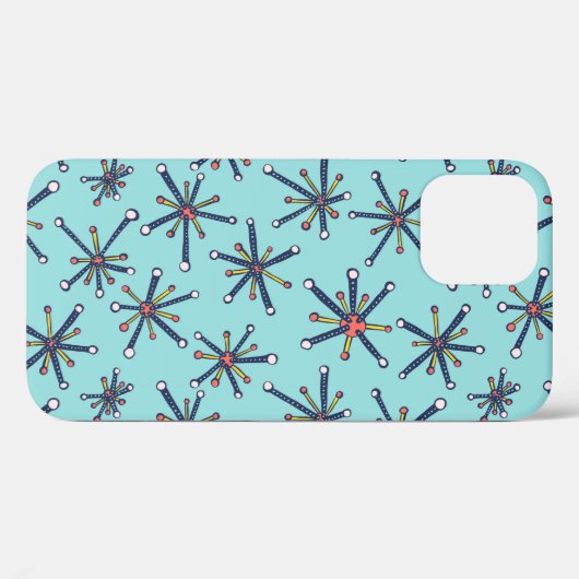 Retro Modern Abstract biologiepatroon Case-Mate iPhone Case (Achterkant (horizontaal))