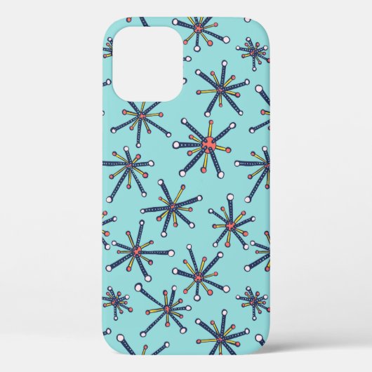Retro Modern Abstract biologiepatroon Case-Mate iPhone Case (Achterkant)
