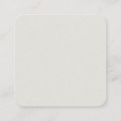 Retro-Modern Bedrijf of Merk Contact info Vierkante Visitekaartje (Achterkant)