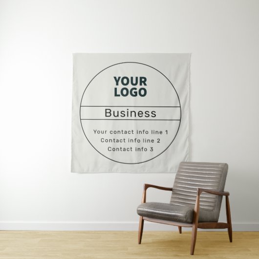 Retro-Modern Bedrijf of Merk Contact info Wandkleed (In situ)