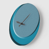 Retro Modern Blue 50-stijl wandklok Grote Klok (Hoek)