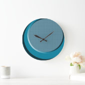 Retro Modern Blue 50-stijl wandklok Grote Klok (Huis)