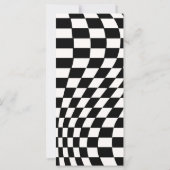 Retro Modern Chique Checker-menu (Achterkant)