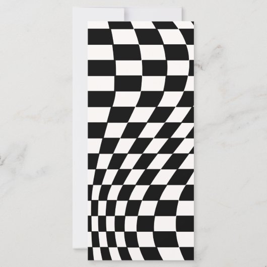 Retro Modern Chique Checker-menu (Achterkant)