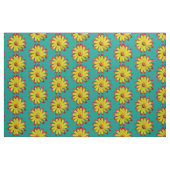 Retro Modern Daisy Bloemen Stof (Fat Quarter)