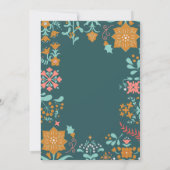 Retro Modern Groen Vrolijk Kerstfeest Vakantie Kaa Kaart (Achterkant)