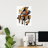 Retro Modern Jazz Poster (Thuiskantoor)