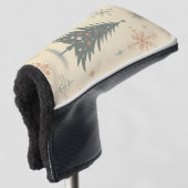 /Retro modern Kerst/winter Golfheadcover (3/4 voorkant)