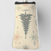 /Retro modern Kerst/winter Golfheadcover (Draai 90)