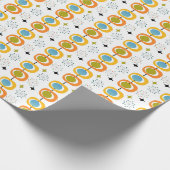 Retro Modern medio-startpatroon Cadeaupapier (Hoek)