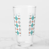 Retro Modern midden-eeuwse geometrische patronen Glas (Links)