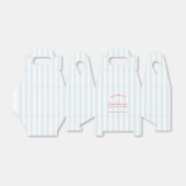 Retro Modern Rood & Blauw Bachelorette Bedankdoosjes (Uitgevouwen)