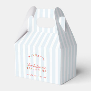 Retro Modern Rood & Blauw Bachelorette Bedankdoosjes