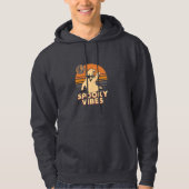 Retro Modern Spooky Vibes Halloween Hoodie (Voorkant)