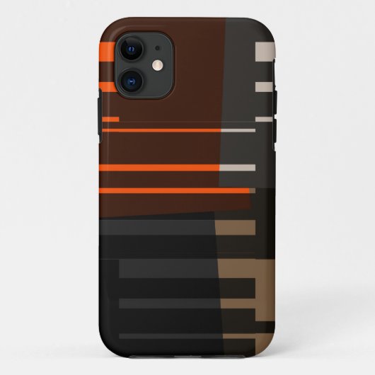Retro modern strepen grafisch ontwerp Case-Mate iPhone case (Achterkant)