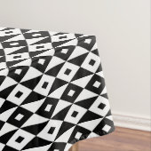 Retro Modern Zwart Wit Diamant Vorm Patroon Tafelkleed (Voorbeeld)