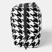 Retro Modern Zwart Wit Honden-Tand Weven Toilettasje (Rechts)