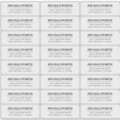 Retro-modern zwart-wit retouradres sticker (Voorkant)