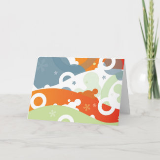 Retro-Moderne Abstracte Kaart