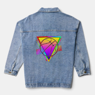 Retro moderne basketbal denim jacket