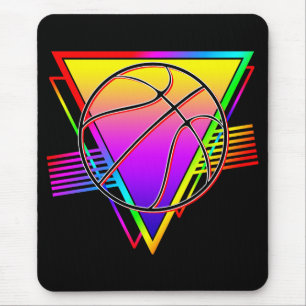 Retro moderne basketbal muismat