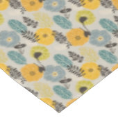 Retro Moderne Bloemen op Grijs Tafelkleed (Gekanteld)