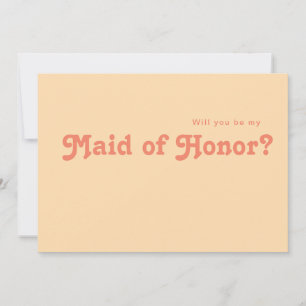 Rétro moderne   Carte de proposition d'Orange Maid