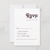 Rétro moderne | Carte RSVP de demande de chansons  (Devant)